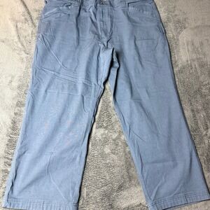 Duluth‎ Trading Flex Fire Hose Sweat Management Blue Carpenter Pants